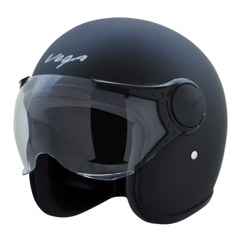 Vega Half Face Bick Helmet - L Size - Matte Balck