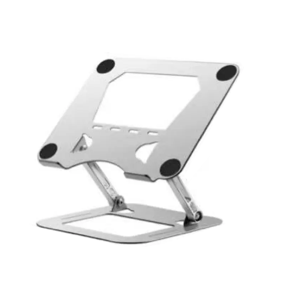 Aluminum J22 Foldable Rotating Laptop Stand - Silver