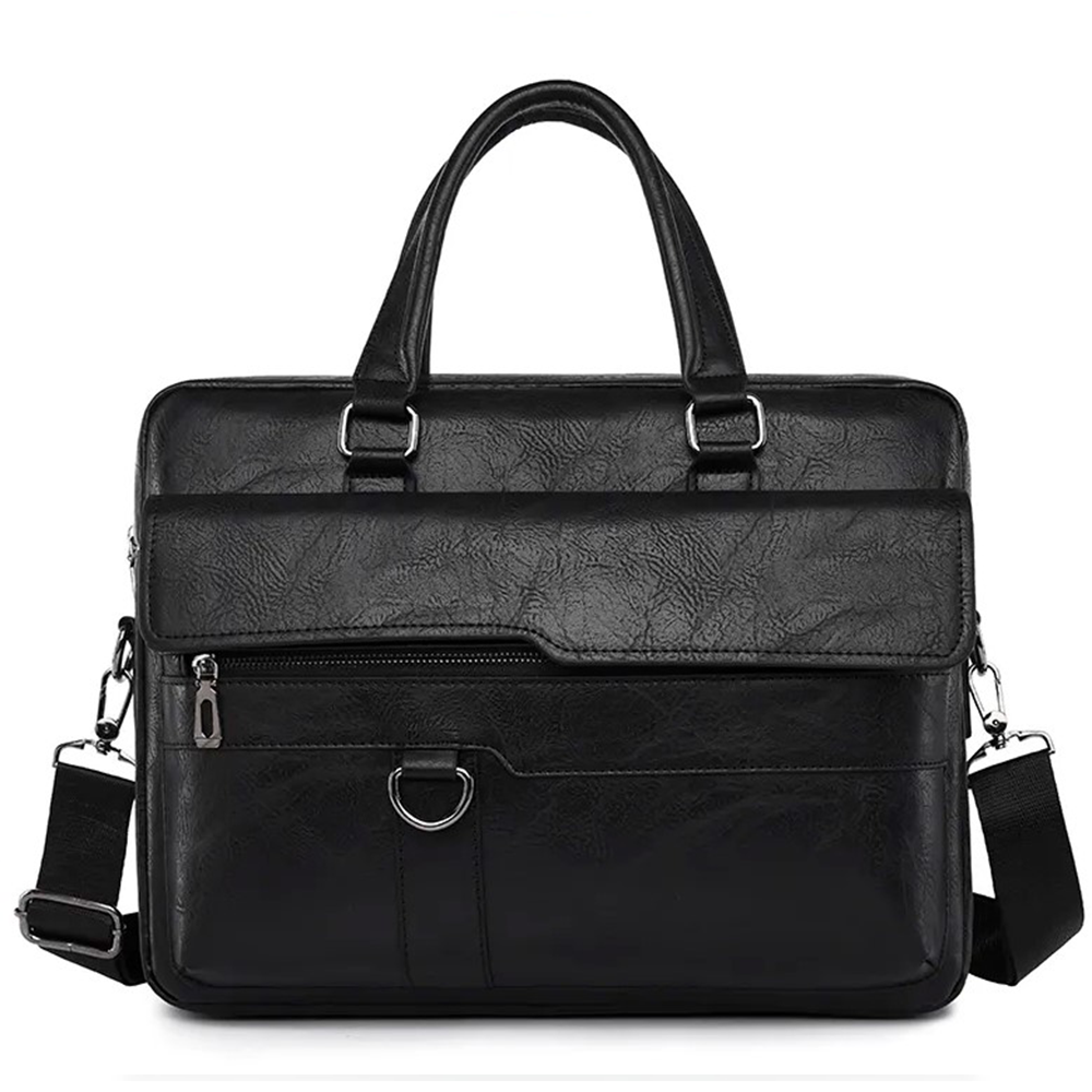 PU Leather Business Shoulder Bag For Men