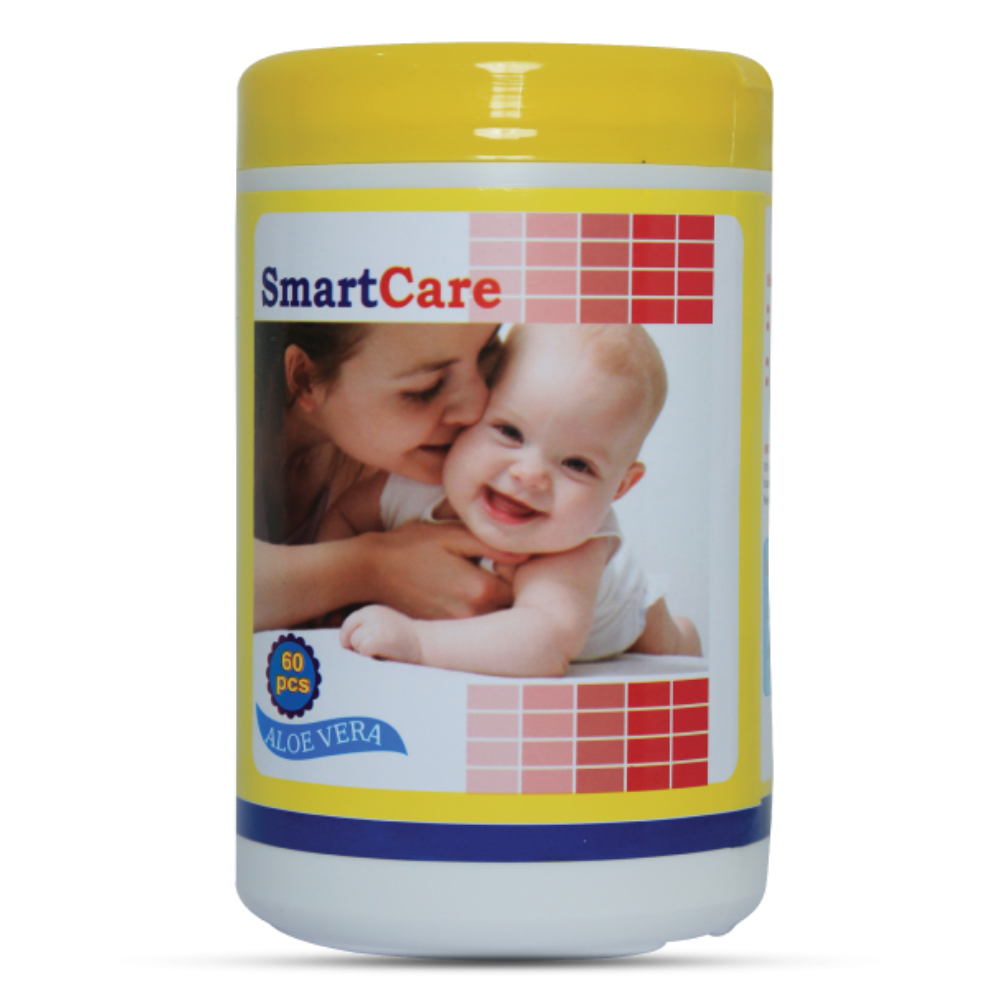 Smart Care Baby Wet Wipes - 60 Pcs