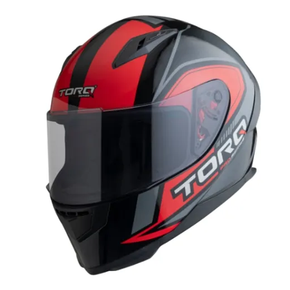 Torq Reneger Full Face Bike Helmet - Black and Red