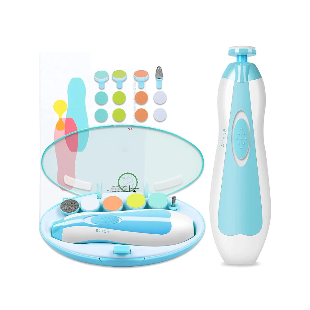 Electric Nail Cutter Trimmer For Baby - Blue