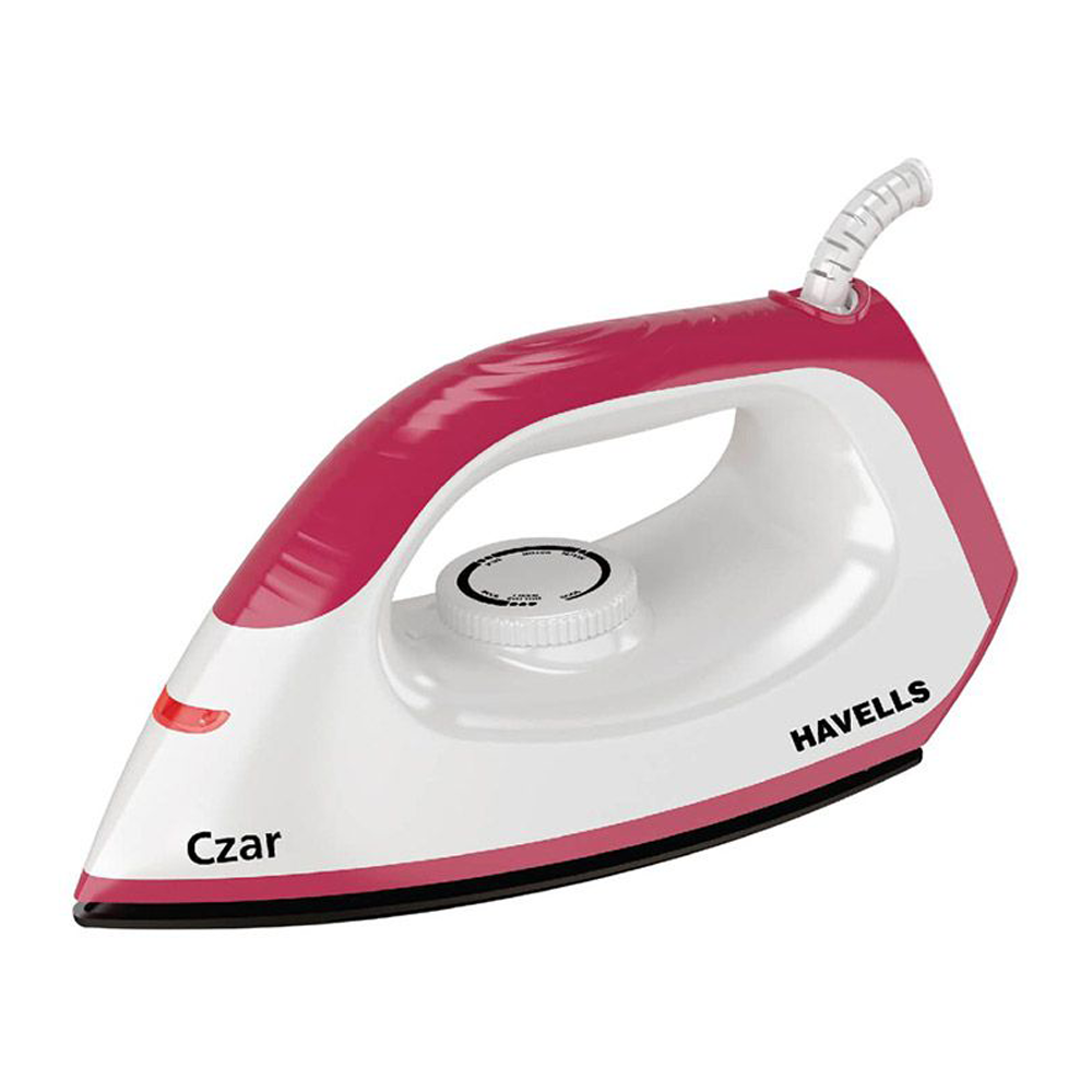 Havells Czar - Dry Iron - 1000 Watt - Ruby & White