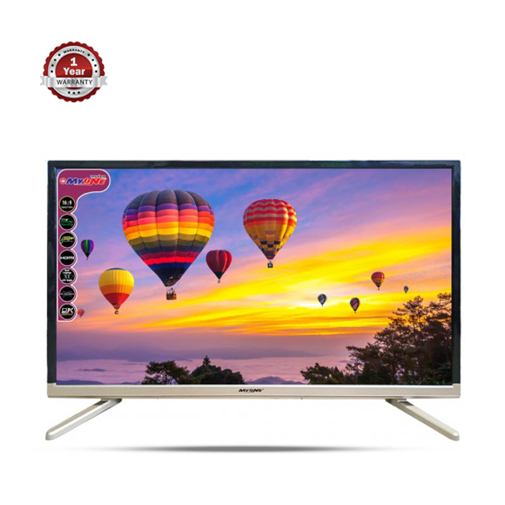 MyOne LED TV 32 Inch - Black and Golden