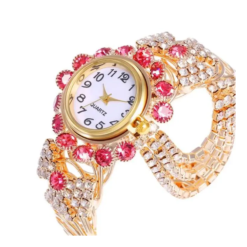 Alloy Quartz Watch for Women - Red