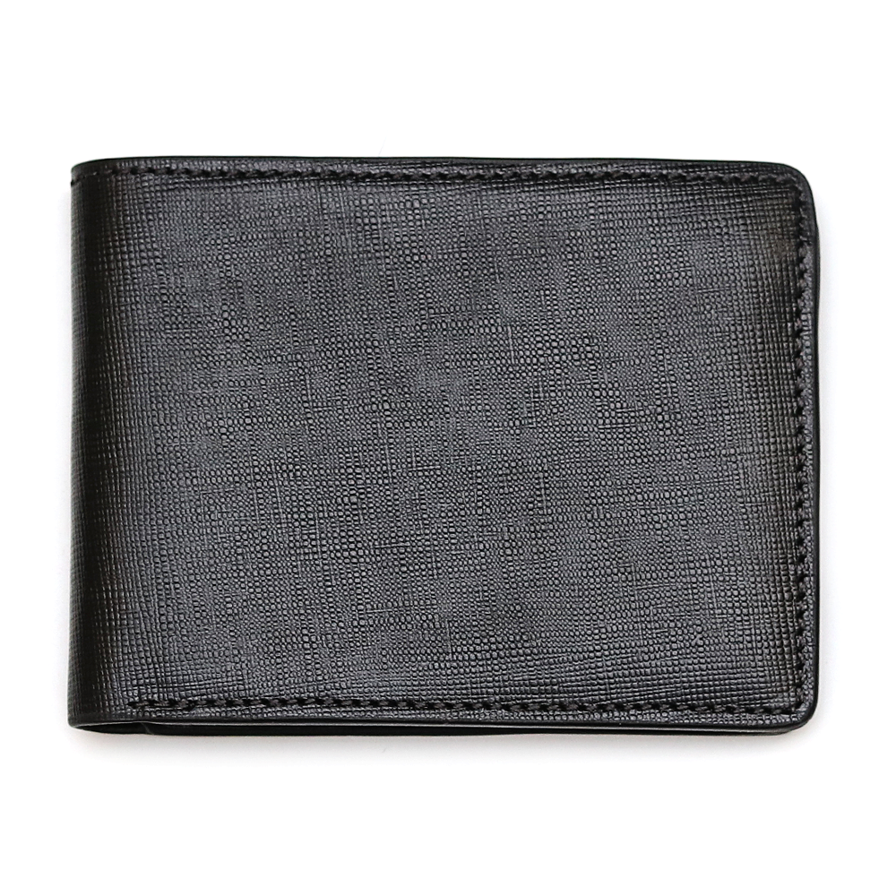 Leather Multifunctional Short Wallet - Black - EW08 