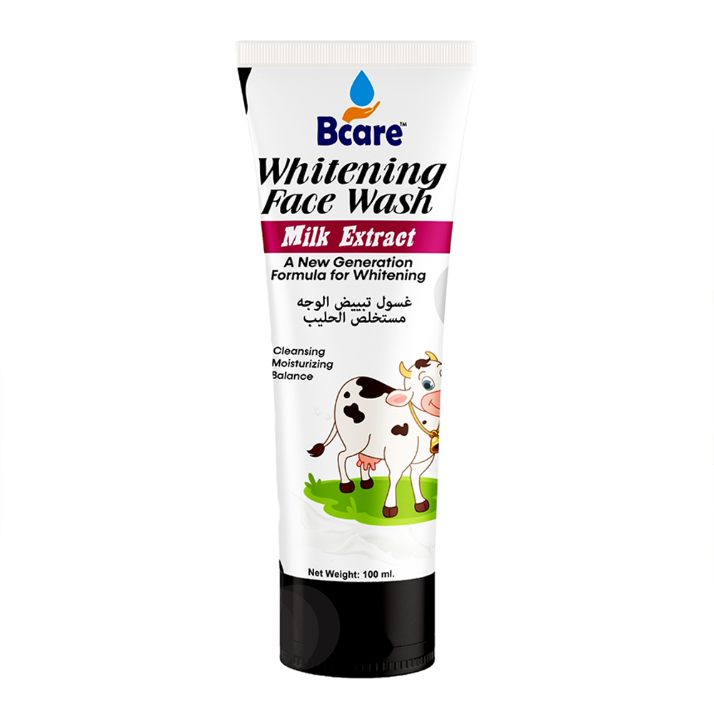 Bcare Whitening Milk Extract Tube Face Wash - 100ml