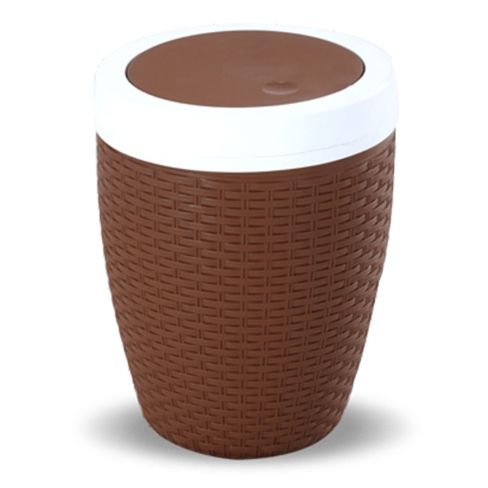 RFL Poly Propylene Caino Paper Basket - Eagle Brown - 914683