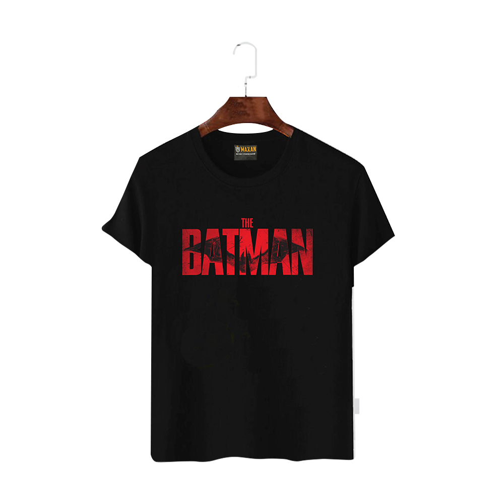 Maxan Cotton Half Sleeve T-Shirt For Men - The Batman