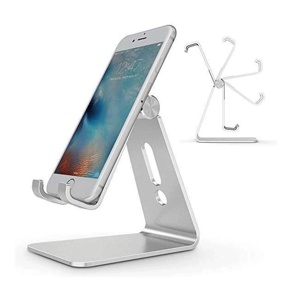 Aluminum Mobile Phone Holder Stand - Gray