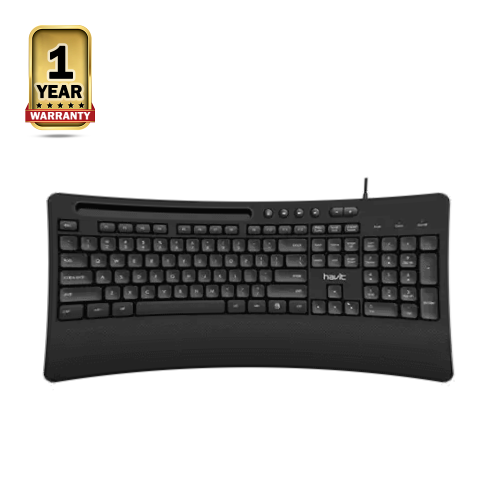 HAVIT KB253 USB Wired Keyboard - Black