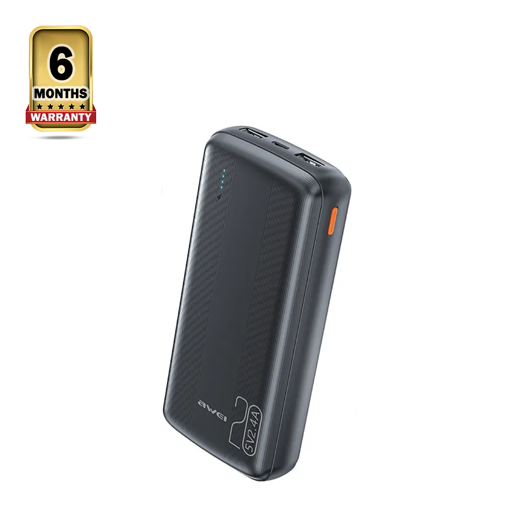 Awei P19K 2.4A Slim Power Bank - 20000mAh - Black