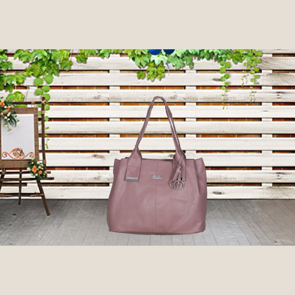 Leather Ladies Bag For Women - Light Pink - RL-08