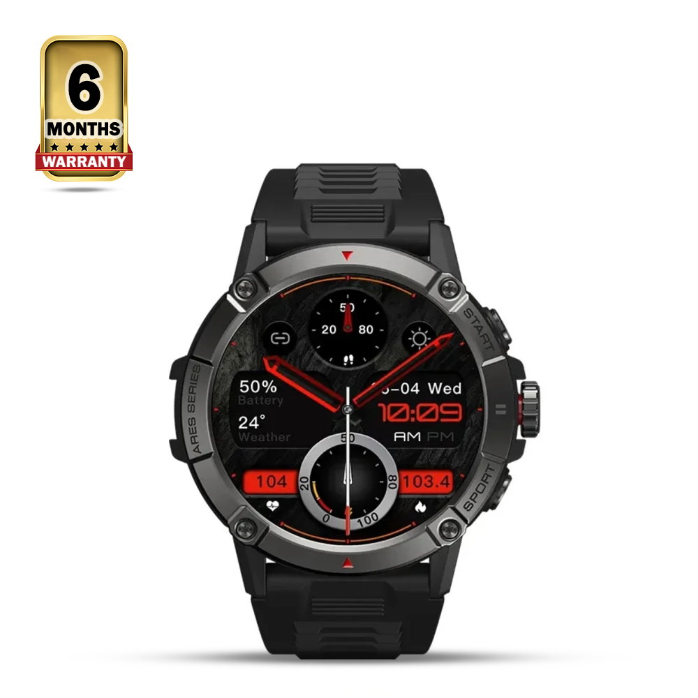 Zeblaze ARES 3 Rugged Bluetooth Calling Smart Watch - Black