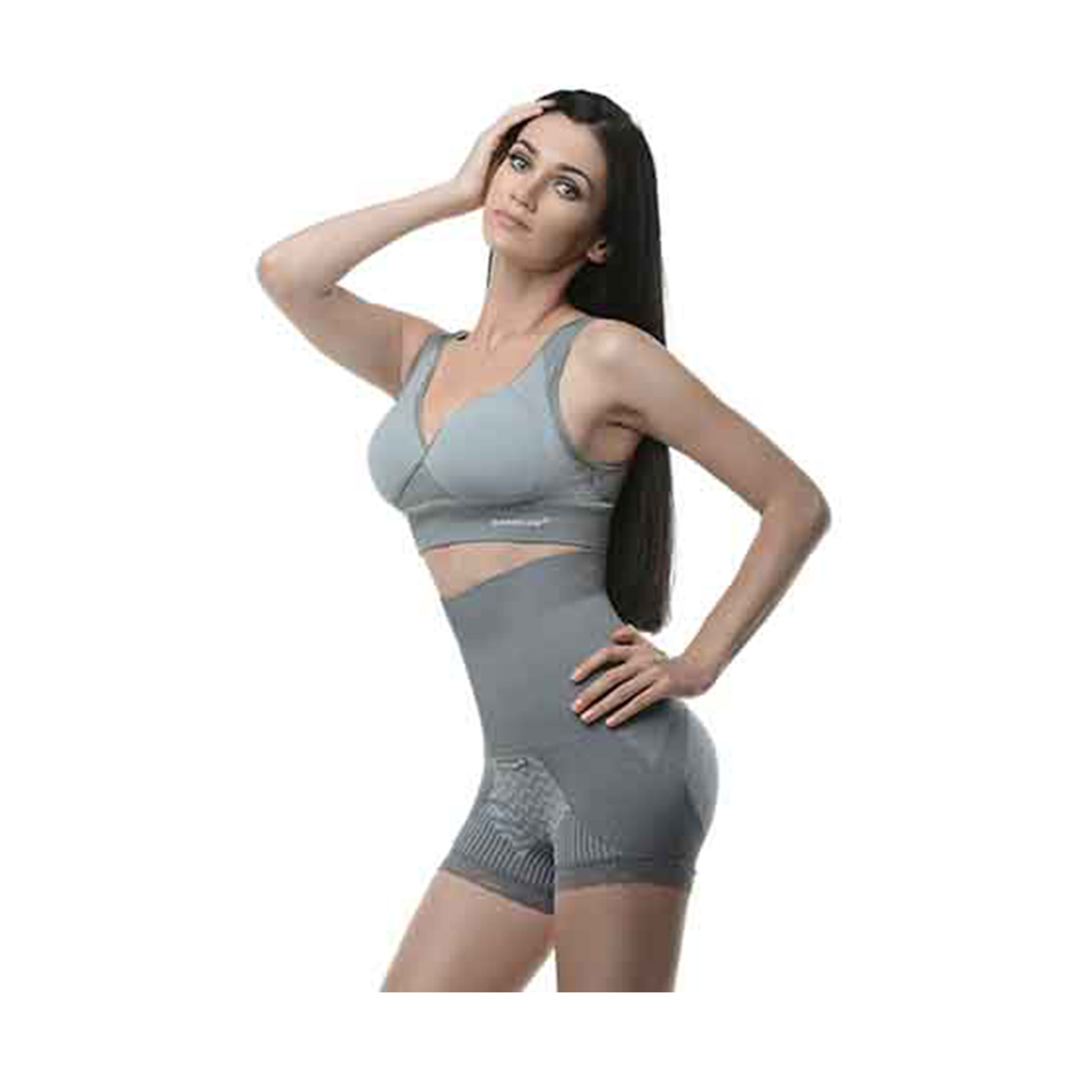 Sankom Patent Activewear Yoga Bra - Grey Melange - SAN071GM