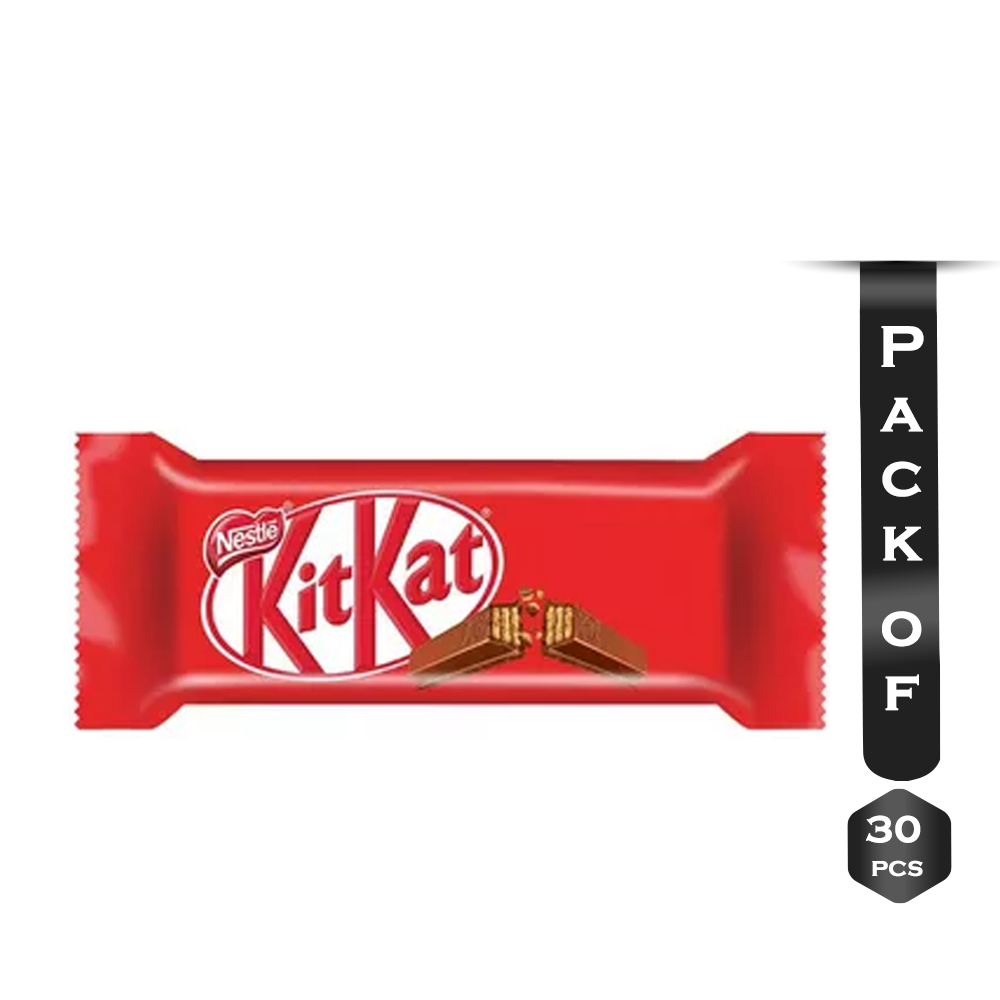 Pack Of 30 Pcs Nestle Kit Kat 2 Finger Chocolate Bar - 18.5 gm