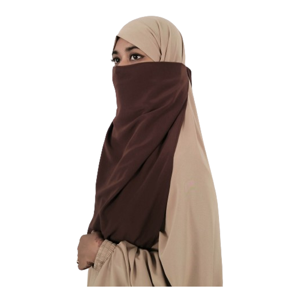 Nose Niqab For Women - Coffee