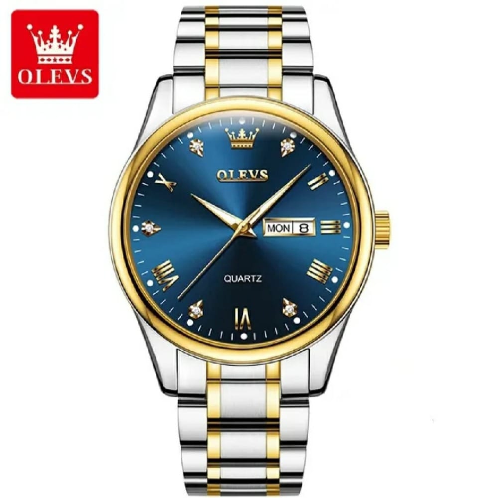 Olevs 5563 Stainless Steel Analog Wrist Watch For Men