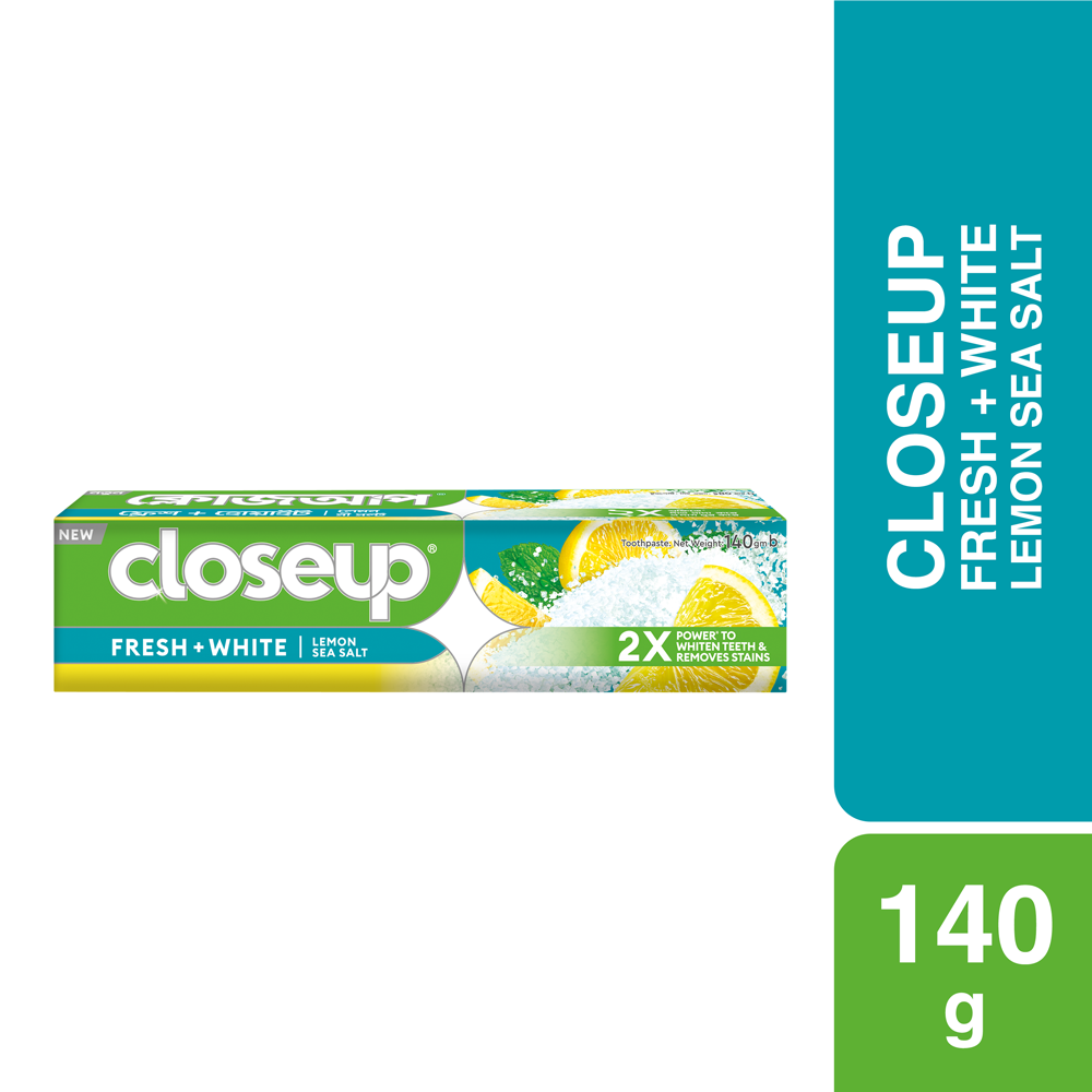 Closeup Lemon Sea Salt Toothpaste - 140g
