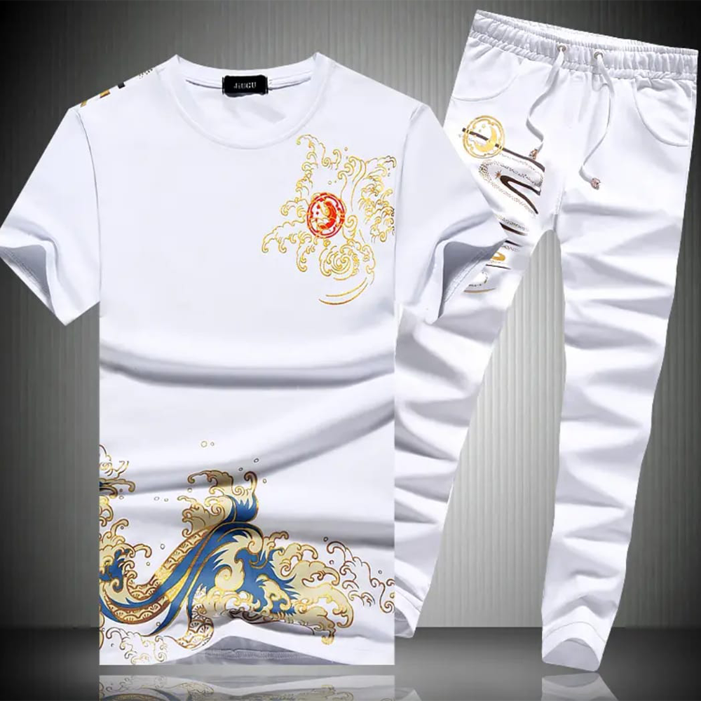PP Jersey T-Shirt with Trouser Full Track Suit For Men -  TF-117