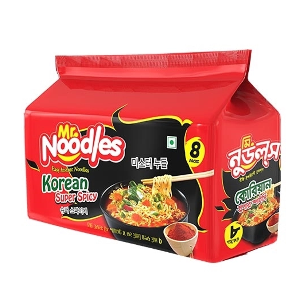 Mr.Noodles Instant Korean Super Spicy - 8 Pcs