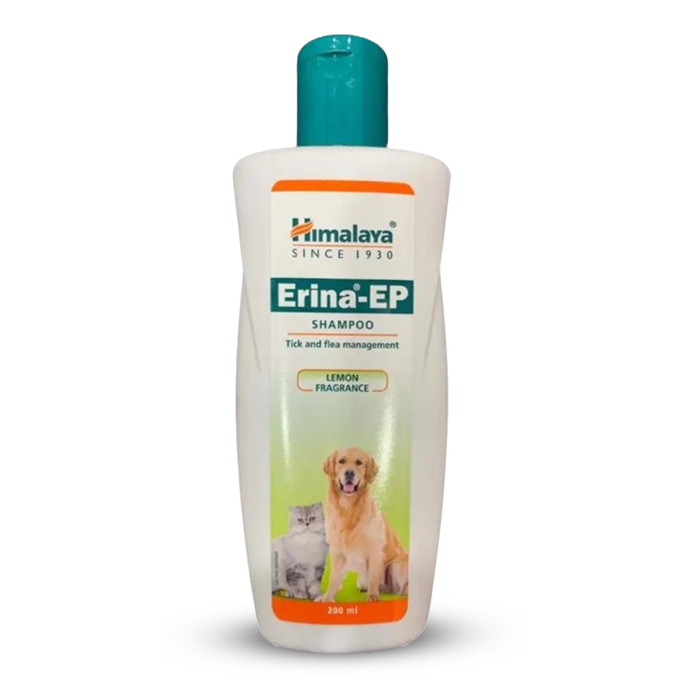 Himalaya Erina-EP Tick and Flea Management Shampoo For Cats and Dogs - 200ml