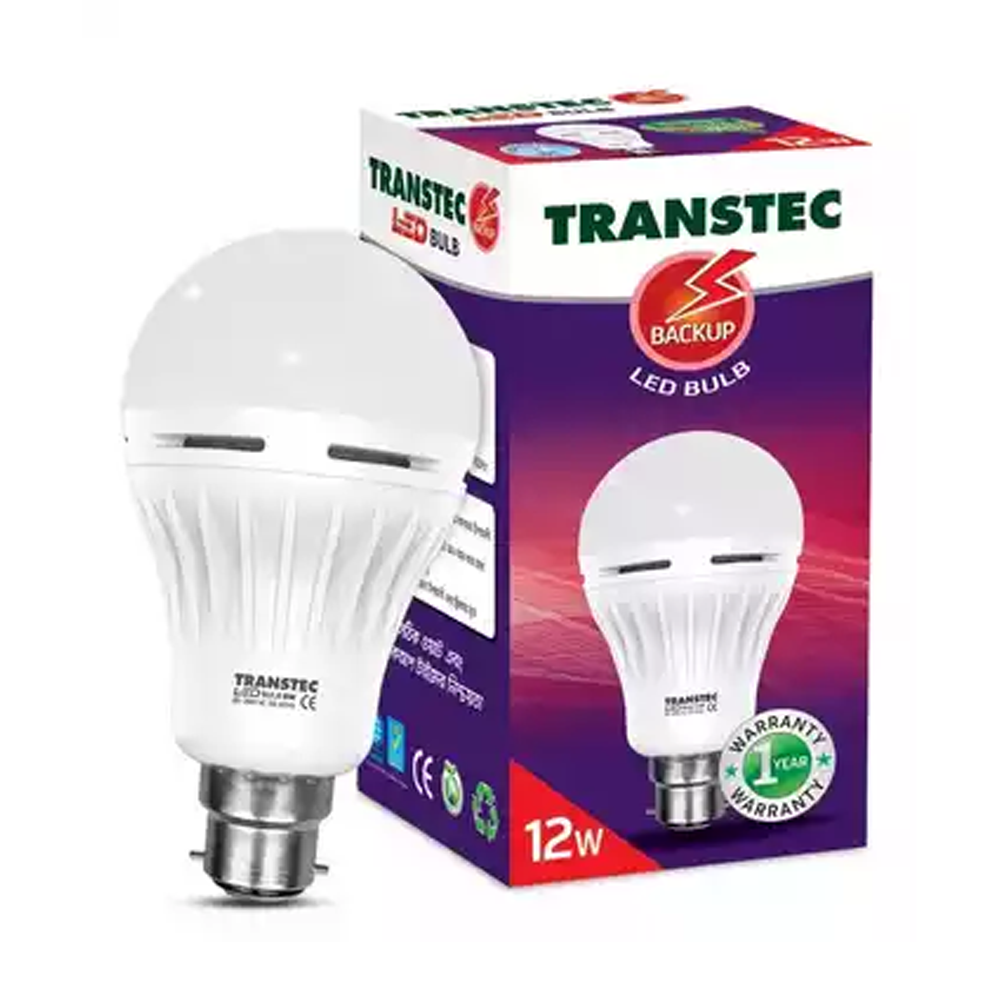 Transtec B22 AC/DC Backup LED Bulb - 12W