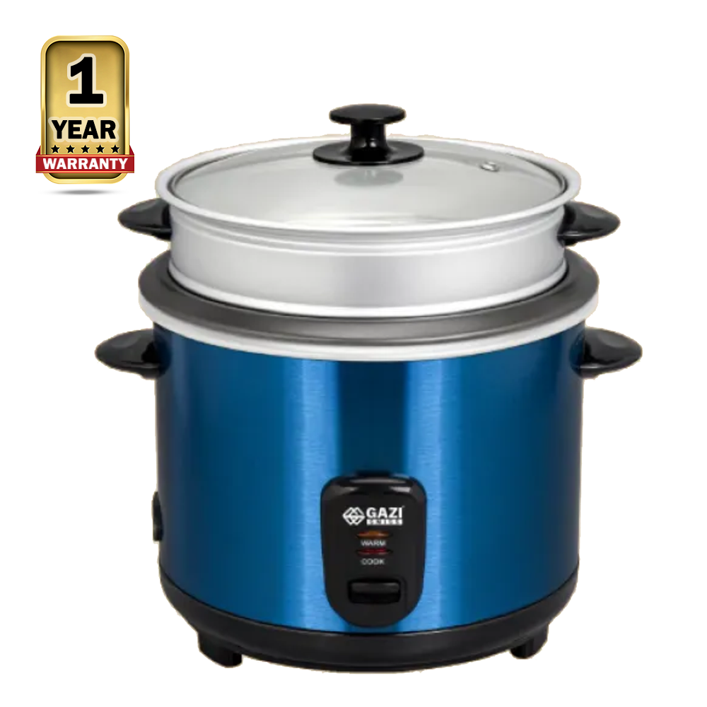 Gazi SRC-18G-2P Smiss Double Pot Rice Cooker - 1.8 Litre - Blue