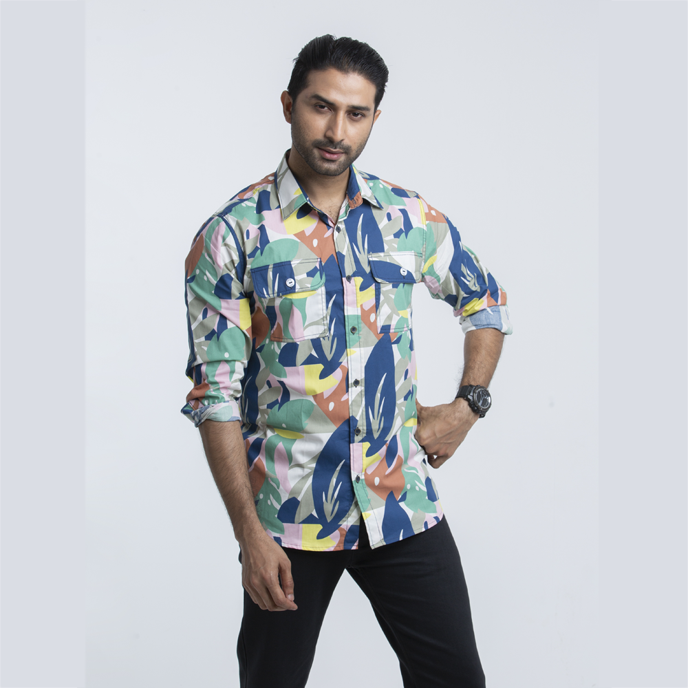 Cotton Full Sleeve Casual Shirt for Men - Multicolor - SP0215