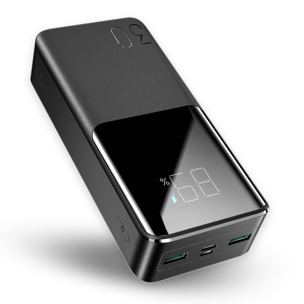 Joyroom JR-T015 15W Fast Charging Power Bank - 30000mAh - Black