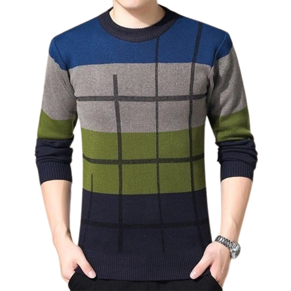 Viscose Cotton Winter Sweater for Men - Multicolor - S-13