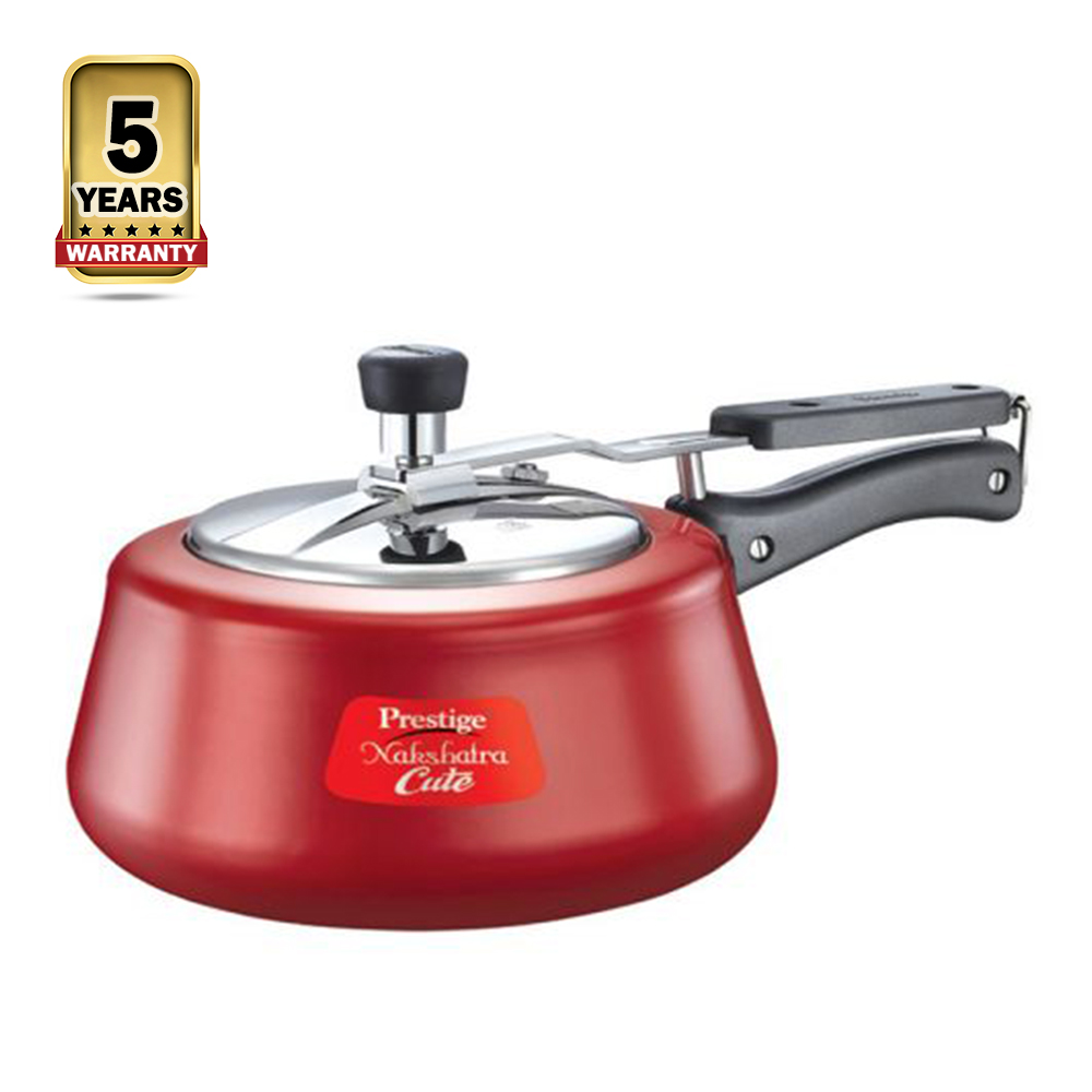 Prestige Nakshatra Cute Aluminium Pressure Cooker - 3 Liter - Red