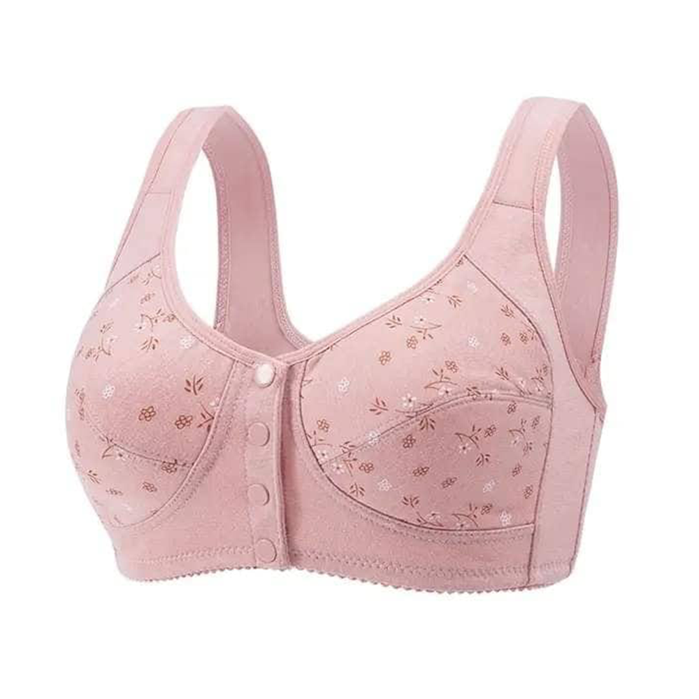 Cotton Pad Removable Nursing Bra for Women - Rosy Brown - BR-16