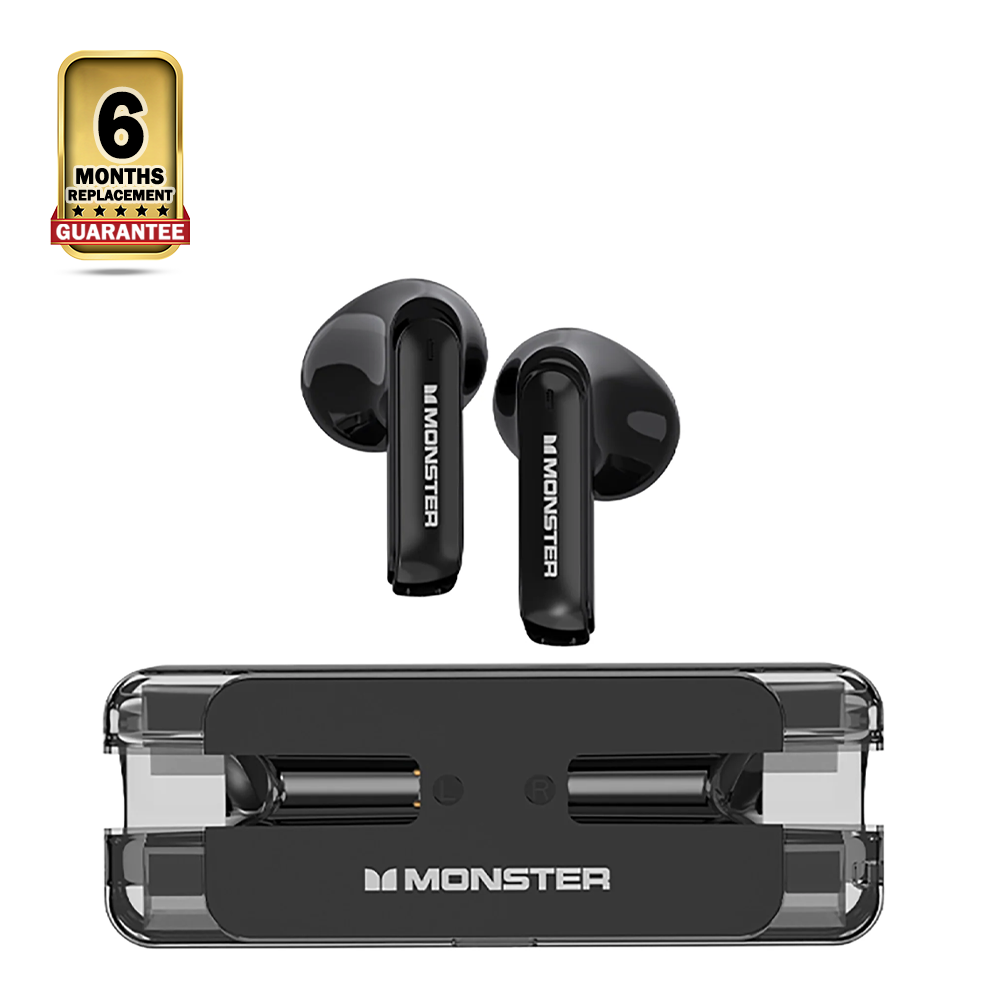 Monster Airmars XKT08 True Wireless Earbuds Earphones - Black