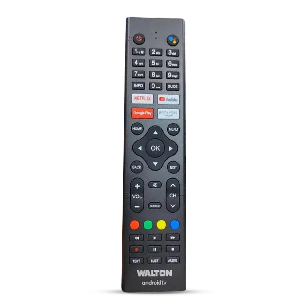 Walton Voice Control Android TV Remote Black