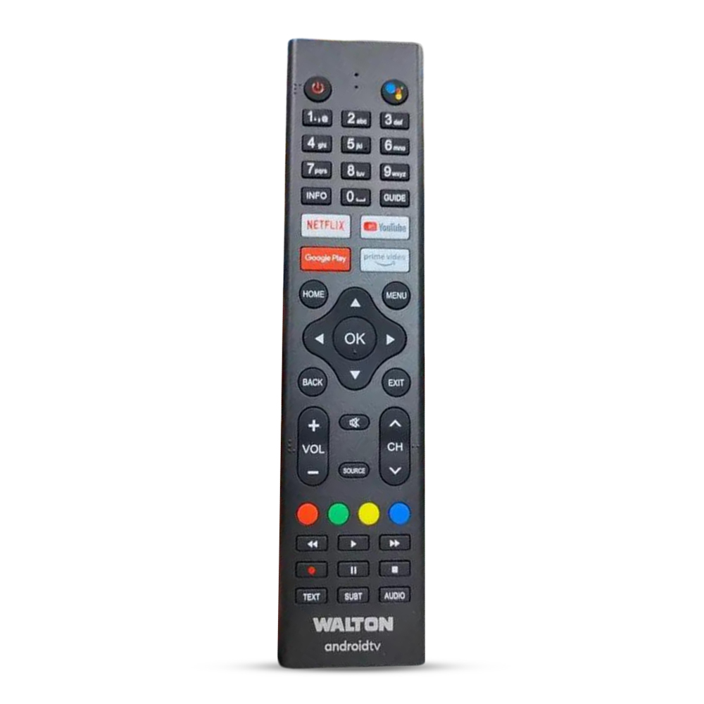 Walton Voice Control Android TV Remote - Black