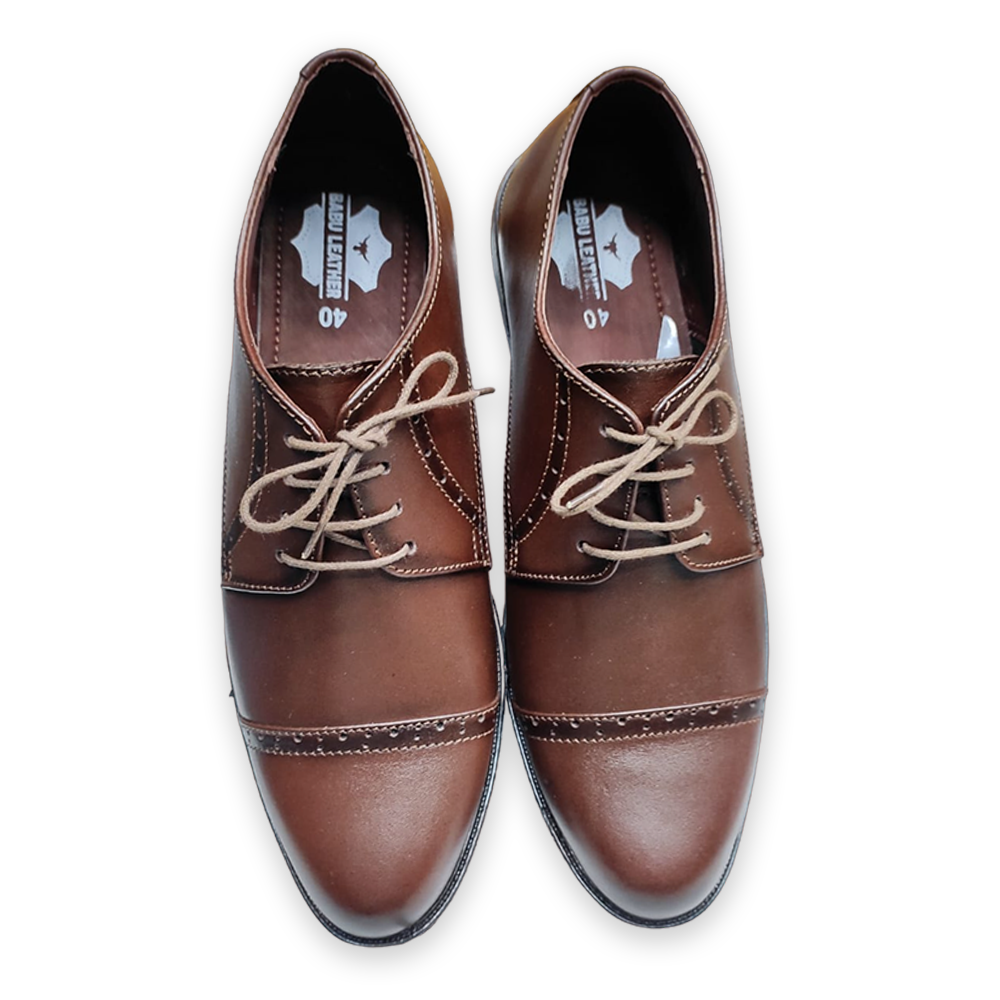 Formal Leather Shoe For Men - Brown - LS001