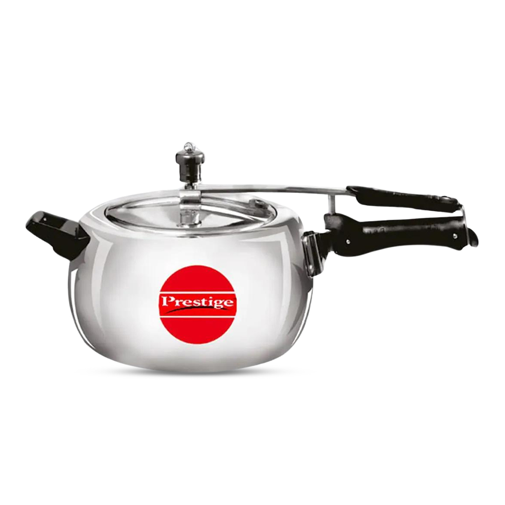 Prestige Queen Aluminium Pressure Cooker - 5.5 Liter - Silver