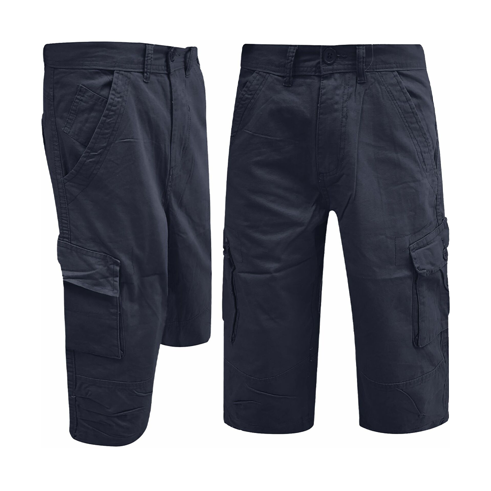 Cargo Three Quater Pant for Men - Navy Blue