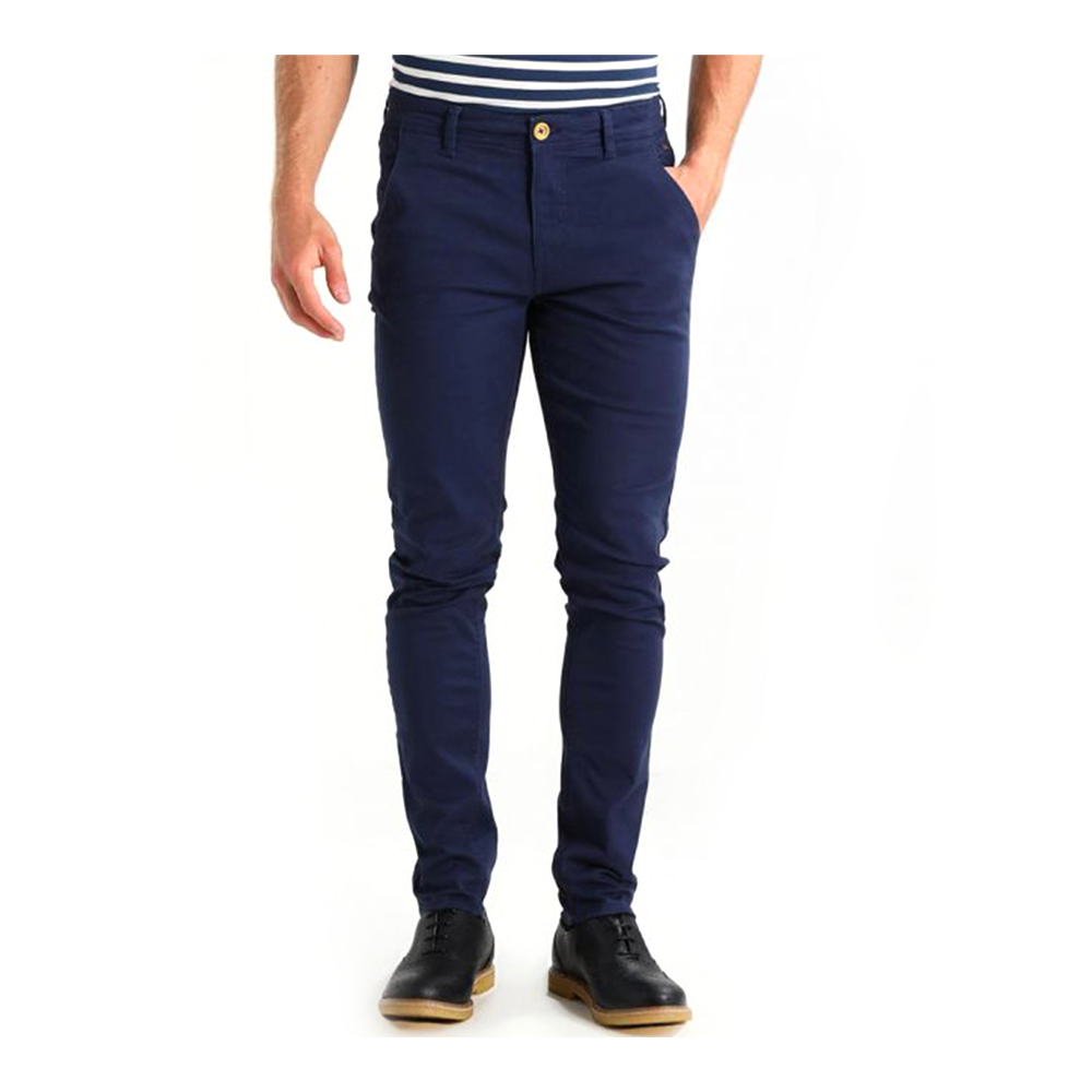 Cotton Chinos Gabardine Pant For Men - Royal Blue - NZ-3113