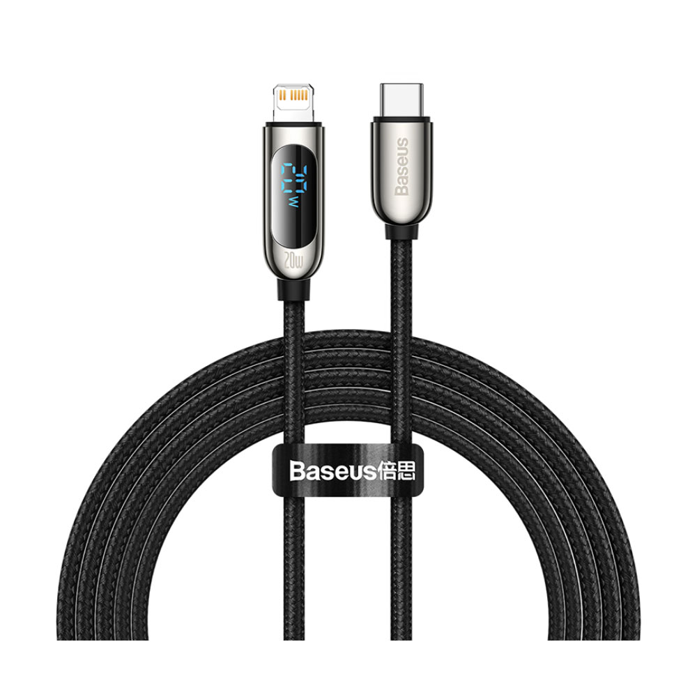 Baseus Display 20W 1M Fast Charging Type -C Data Cable - Black