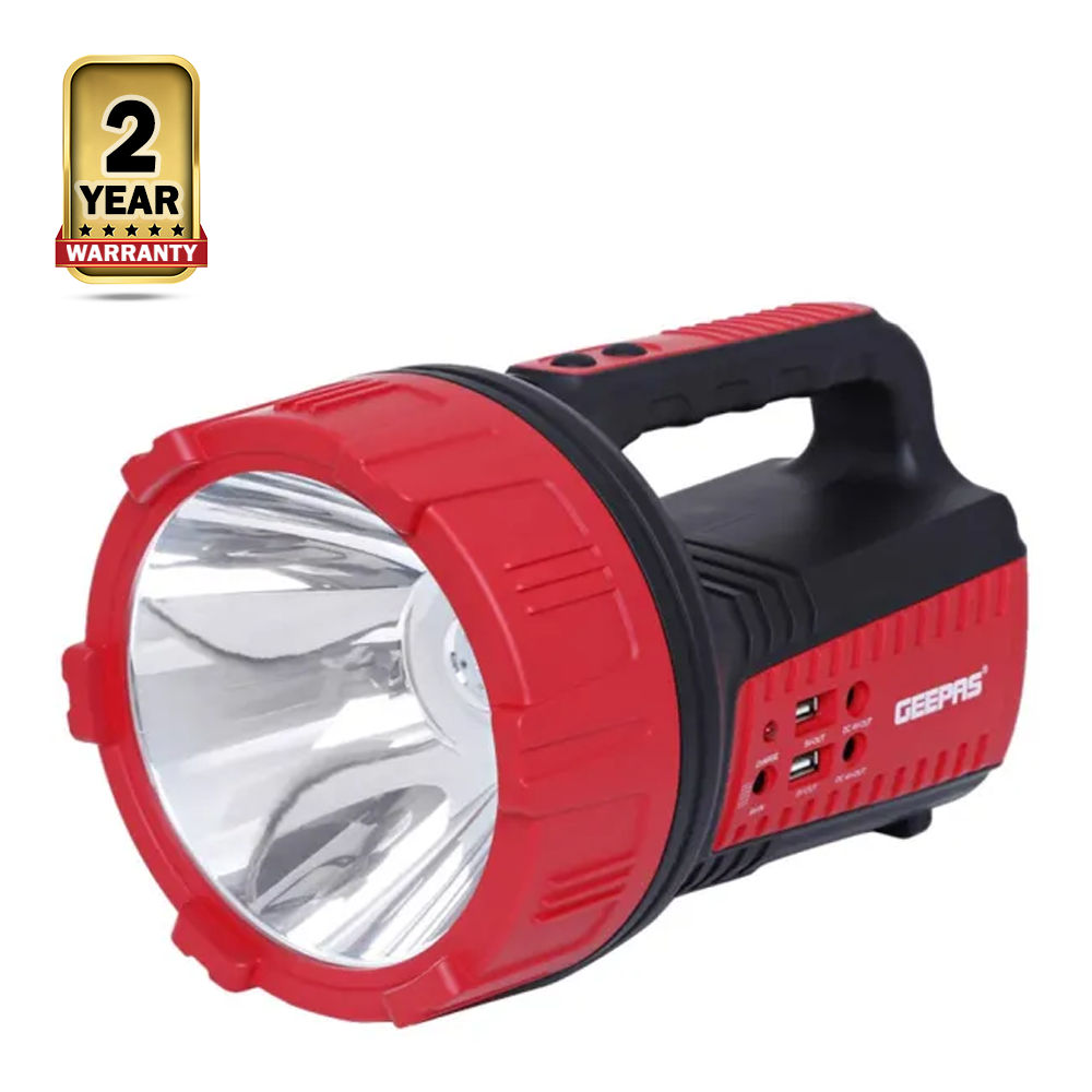 Geepas GSL5572 Rechargeable LED Search Light - Red