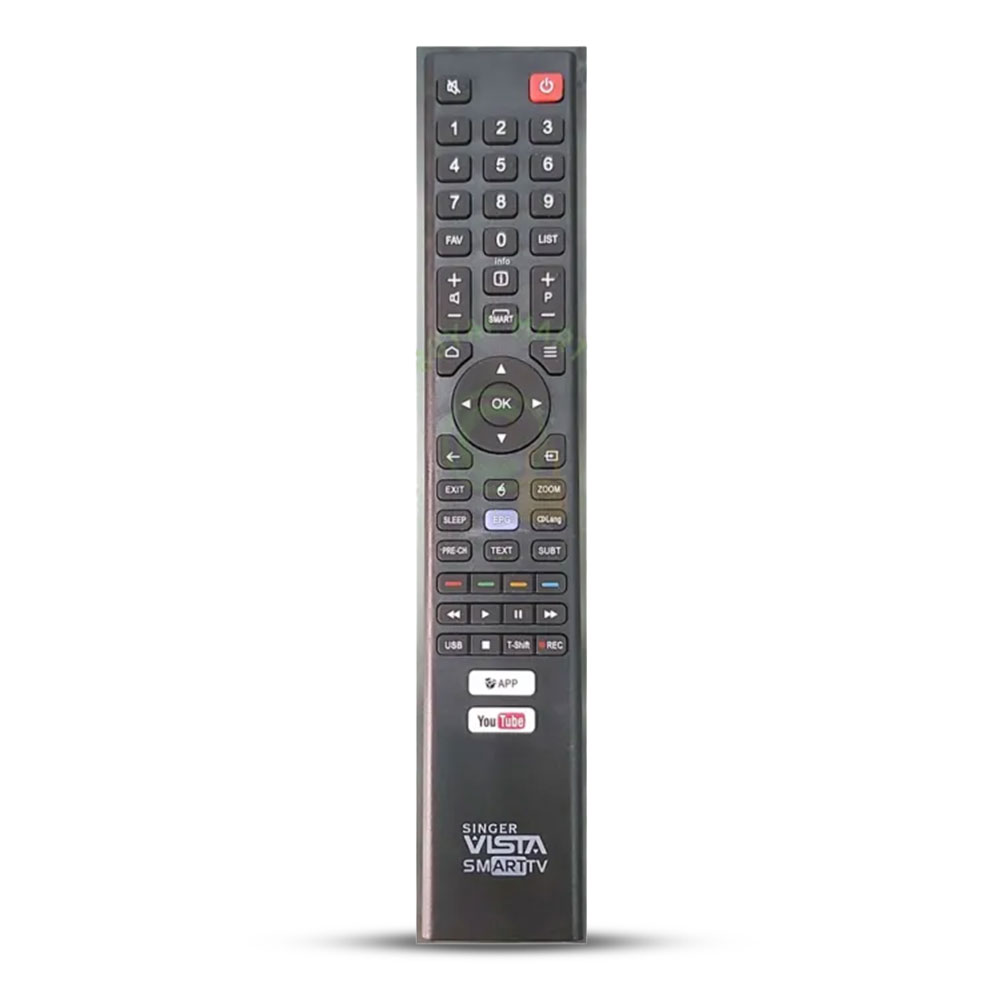 Singer Android LED TV Remote - Black