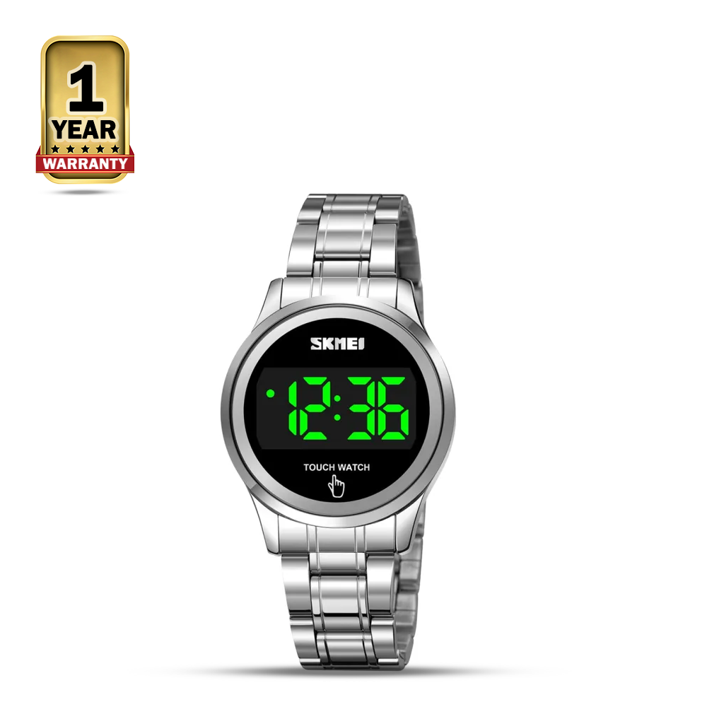 SKMEI 1737 Stainless Steel Digital Watch For Women - Silver