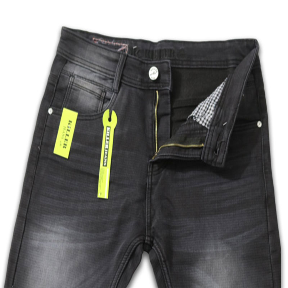 Denim Jeans Pant For Man - Black Wash - ZIPX05