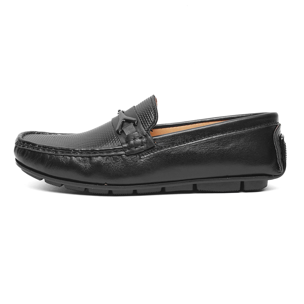 Leather Loafer For Men - Black - SP-2484-BK