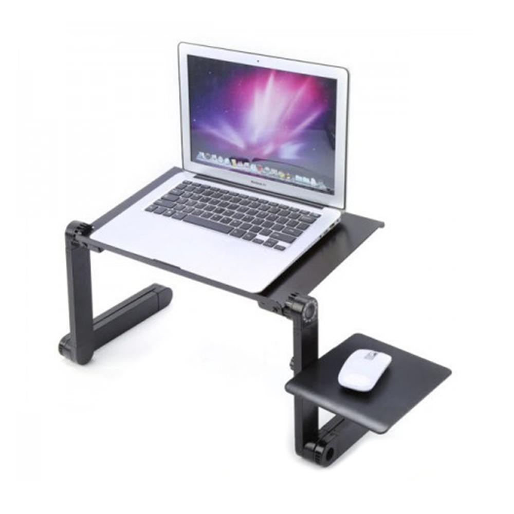 T8 Aluminium Laptop Table - Black