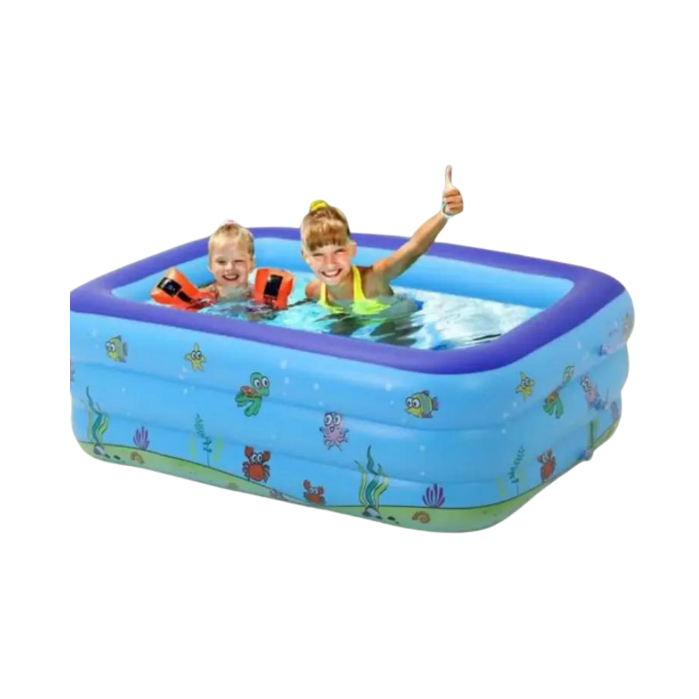 Inflatable Bath Swimming Pool For Kids - Blue