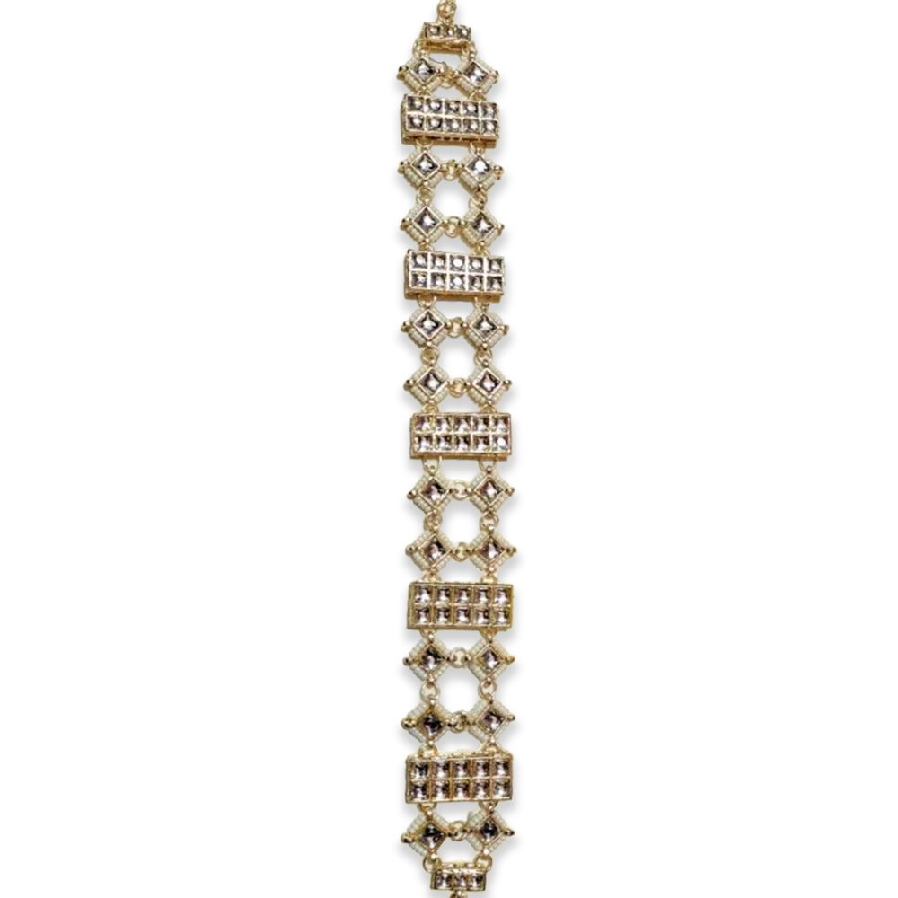 Alloy Tikli Jewellery For Women - Golden