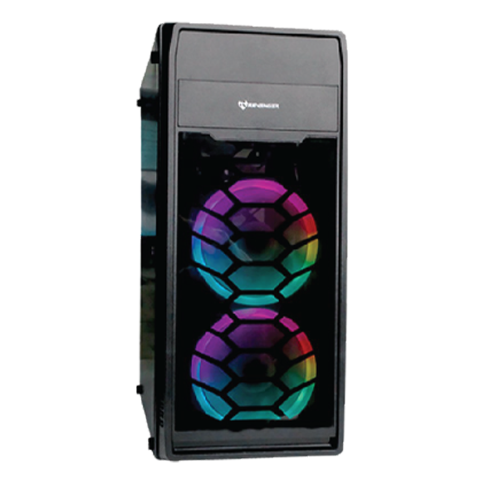 Revenger Ghost Mid Tower RGB Gaming Casing - Black